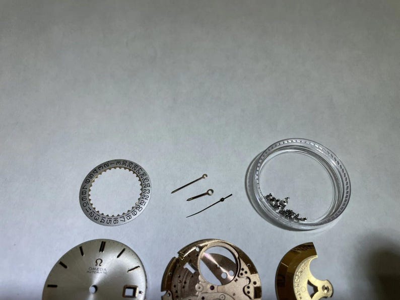 Omega Cal 565 Parts Movement Balance Fork Wheels Springs Bridge image 7