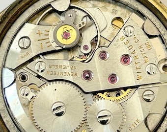 Piezas de reloj Wittnauer Cal C11K Movimiento Volante Resorte Esfera Manecilla Caja Horquilla