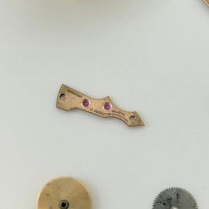 Omega Cal 420 Watch Parts Movement Balance Fork Wheel Spring Dial Bridge 2 image 12