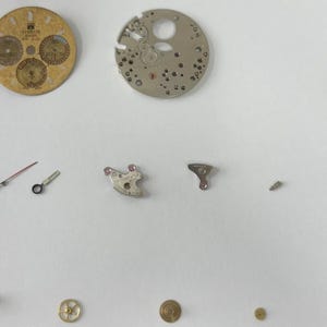 Lemania Cal 873 Watch Movement Parts Dial Case Back Hands Omega 861 Tissot 1873 image 3