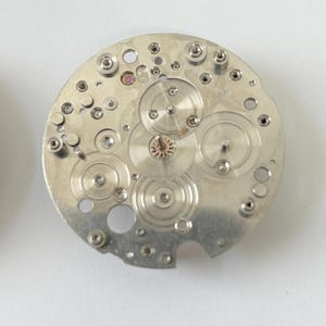 Jaeger LeCoultre Cal 245 Clock Movement Part Balance Fork Barrel Wheel Plates image 6