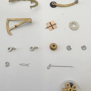 Imhof Striking Cal 76 9475 Clock Movement For Parts Balance Fork Key Knob Barrel image 18