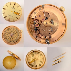 Omega Cal 750 Watch Movement Parts Dial Balance Plate Fork Wheel 550 752 751 image 1