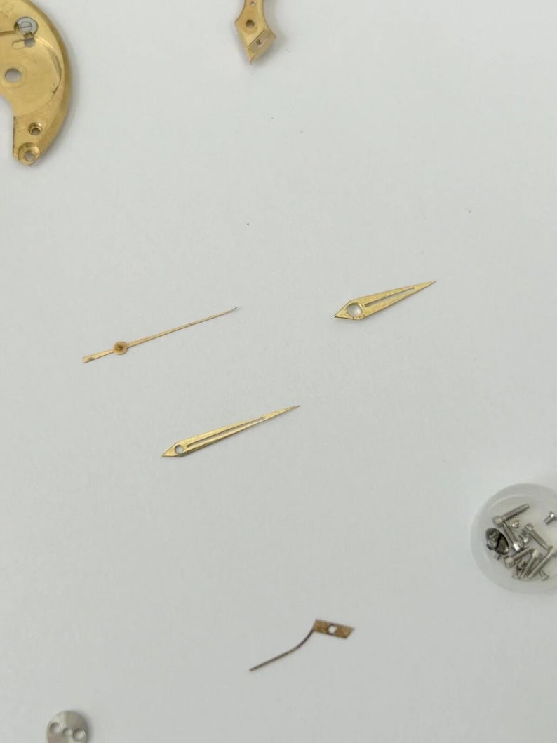 Omega Cal 420 Watch Parts Movement Balance Fork Wheel Spring Dial Bridge image 7