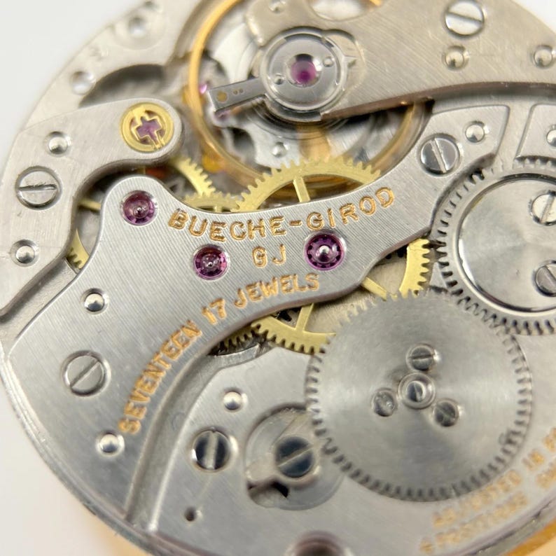 Frederic Piguet 21 Bueche Girod Watch Movement Part Balance Spring Plate Fork image 5
