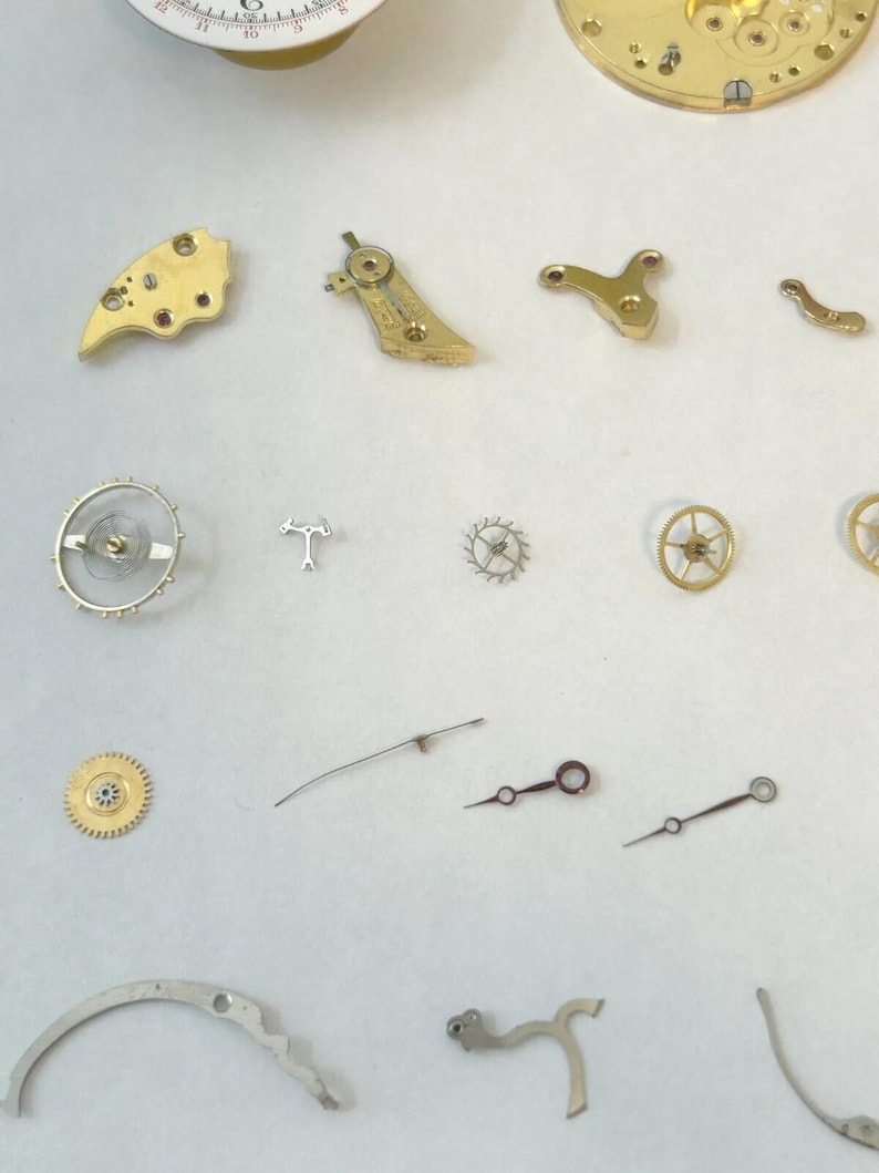 Landeron Monopusher Chronograph Watch Movement Parts Cal 2 3 15 Dial Hands Sub image 5