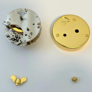 Movimiento de reloj Jaeger LeCoultre Calibre 222 para piezas, horquilla de equilibrio, perilla de llave, barrilete