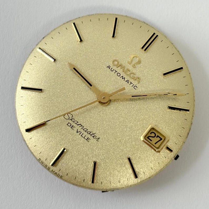 Omega Cal 563 Watch Parts Movement Calendar Disk Fork Wheels Springs Bridge 6 image 3