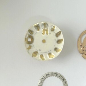 Omega Cal 562 Watch Movement Parts Balance Fork Wheel Spring Bridge 166.020 5 image 5