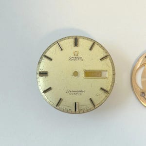 Omega 752 Watch Movement Parts Balance Fork Wheel Spring Bridge Calander Desk image 6