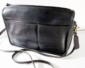 Vintage COACH 4115 Black Leather Soho Whitney Shoulder Bag - Etsy