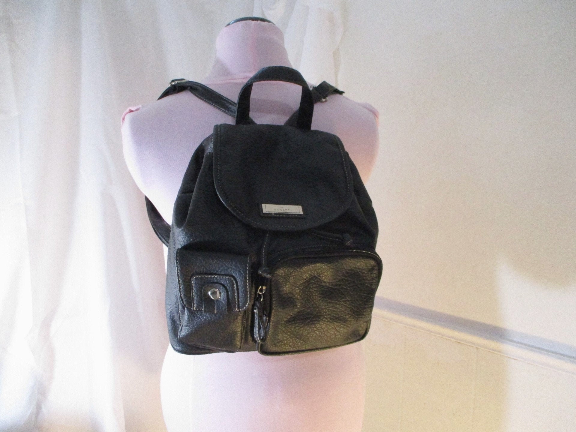 Rosetti Geometric Black and Gray Backpack Women main image 3