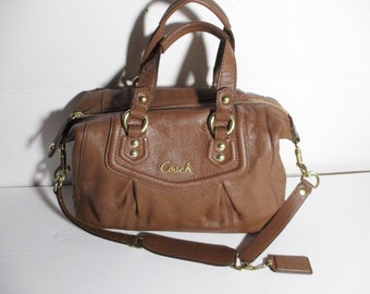 Y2K COACH Bag, Leather Satchel Shoulder Bag Handbag,