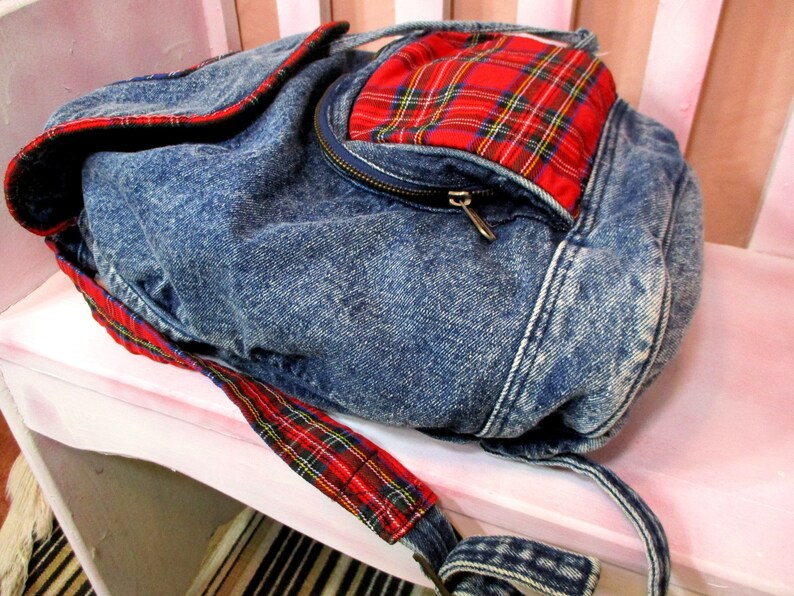Large Canvas Backpack City Country Bag Backpack Handbag Denim Backpack CHEROKEE Backpack Shoulder Bag
