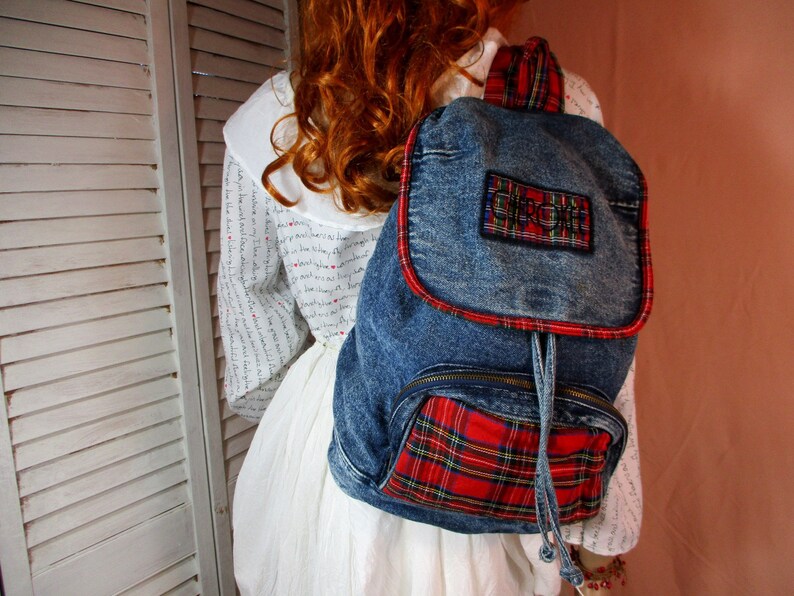 Large Canvas Backpack City Country Bag Backpack Handbag Denim Backpack CHEROKEE Backpack Shoulder Bag