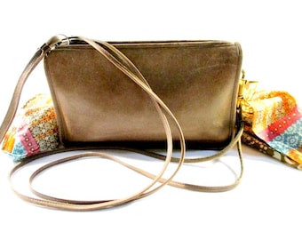 COACH Handbag, United States Bag Vintage Clutch, Coach in Tan Brown Leather
