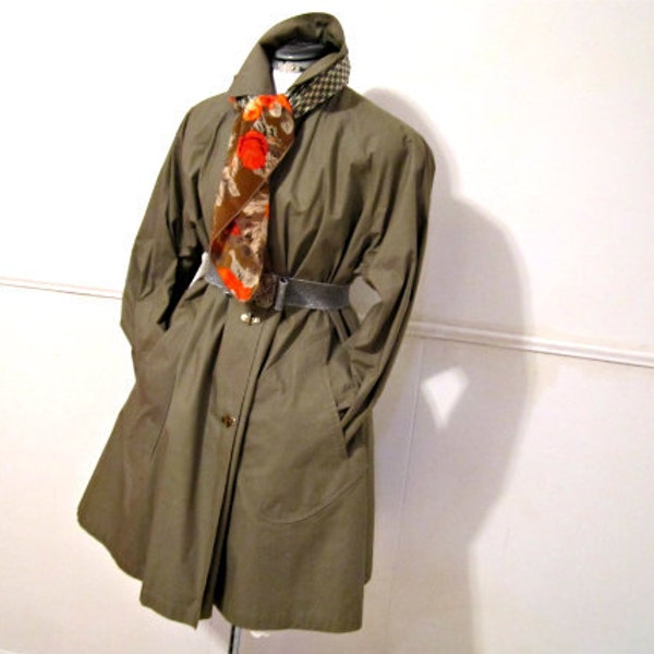 Anne Klein Rainwear 1980s Vintage Raincoat CLEARANCE SALE
