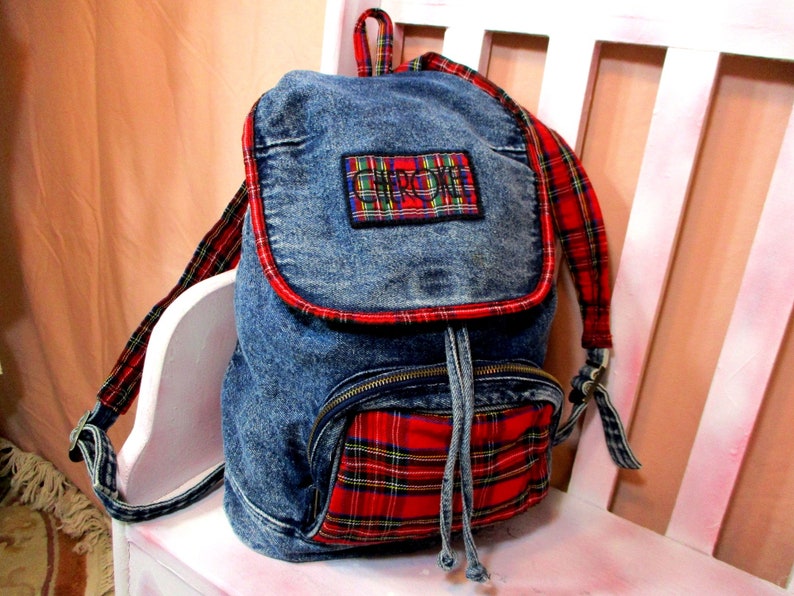 Large Canvas Backpack City Country Bag Backpack Handbag Denim Backpack CHEROKEE Backpack Shoulder Bag