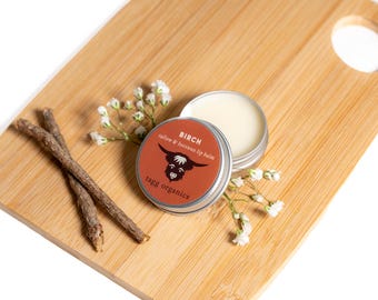 Organic Tallow/Beeswax Lipbalm .5oz Birch