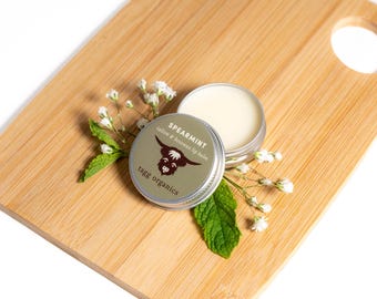 Organic Tallow/Beeswax Lipbalm .5oz Spearmint