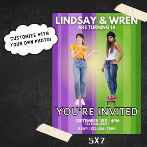 Freaky Friday Birthday Invitation: Personalized Photo Template (Digital Download)