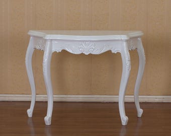 Wandconsoletafel Louis XVI, breedte 100 cm, kleur wit