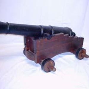 Scheeps- en vestingkanon, lengte 115 cm, voorlaadloop