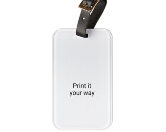 Customizable Acrylic Luggage Tag: Personalized Travel Accessory