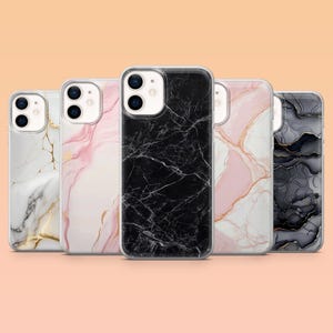 Marmor Phone Case Marble Elegant Cover for iPhone 16, 15, 14, 13, 12, Samsung S24Ultra, S23FE, S22, A15, A54, A25, A14, Pixel 8A, 8Pro, 7Pro