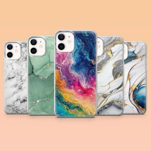 Marmor Phone Case Marble Elegant Cover for iPhone 16, 15, 14, 13, 12, Samsung S24Ultra, S23FE, S22, A15, A54, A25, A14, Pixel 8A, 8Pro, 7Pro
