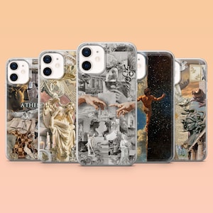 Renaissance Phone Case Greek Art Mythology Cover for iPhone 16, 15, 14, 13, 12, Samsung S24Ultra, S23FE, S22, A15, A54, A25, A14, Pixel 9Pro