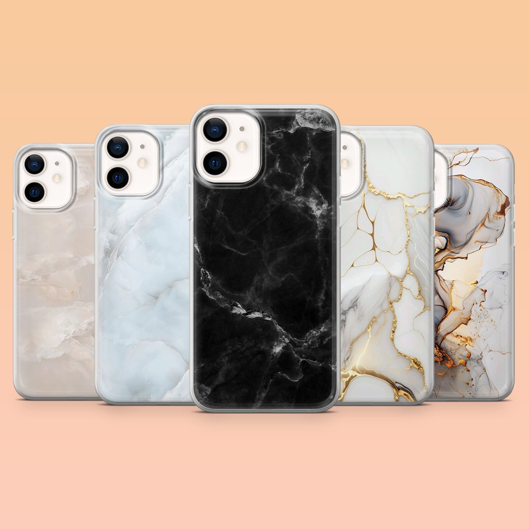 Marmor Phone Case Marble Elegant Cover for iPhone 16, 15, 14, 13, 12, Samsung S24Ultra, S23FE, S22, A15, A54, A25, A14, Pixel 9Pro, 8Pro, 7A