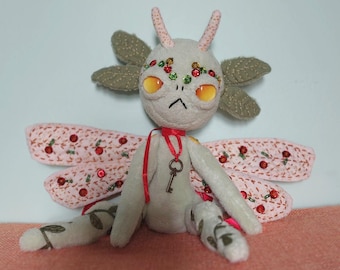 Plush Forest Pixie Art Doll