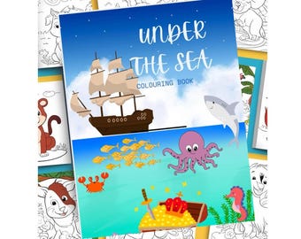 Under The Sea Childrens Colouring book