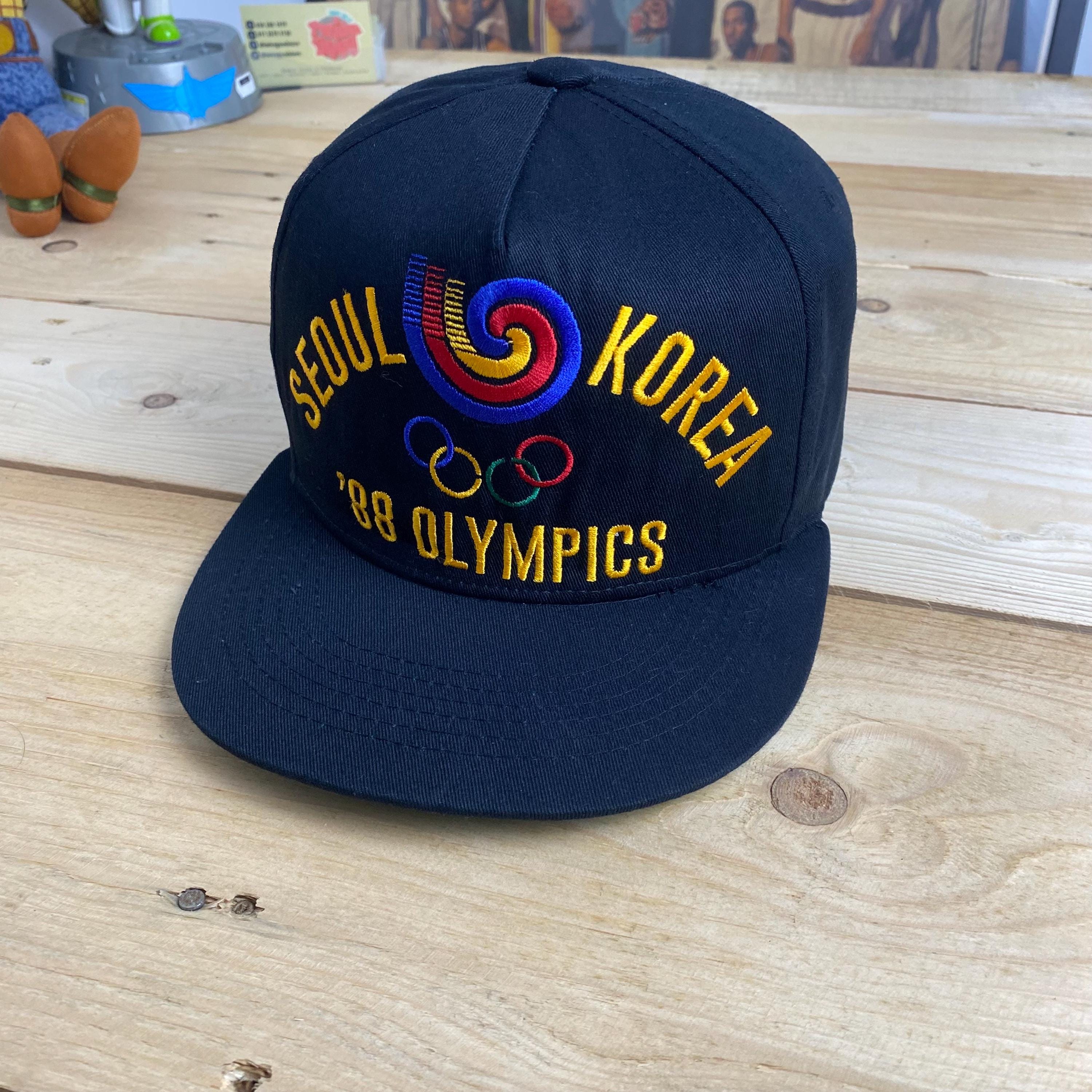 Vintage 1988 Seoul Olympics Korea Mesh Snapback Cap Hat