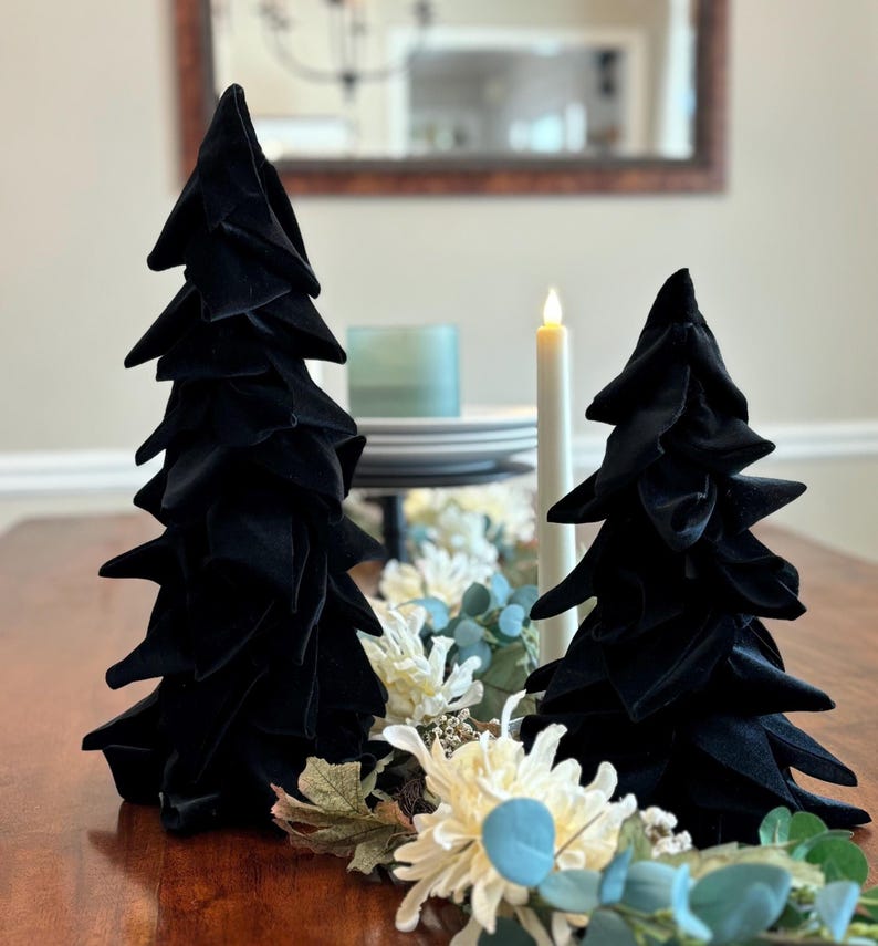 Black Velvet Ribbon Tree - Etsy
