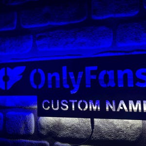 Custom Onlyfans Logo, Onlyfans Branding, Onlyfans Ideas, Led Wall Decor