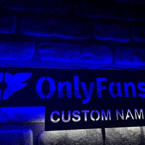 Custom Onlyfans Logo, Onlyfans Branding, Onlyfans Ideas, Led Wall Decor
