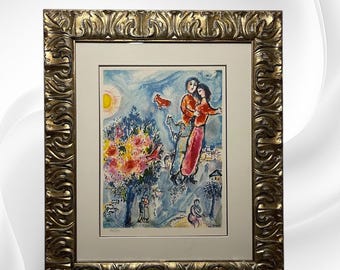 Marc Chagall Artwork – Signed Judaica Painting – Jewish Art for Collectors