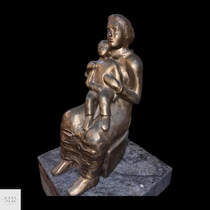 Mother and Child Sculpture: A Symbol of Unconditional Love "mother love"