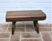 Antique Vintage Wooden Stool Antique Vintage Wood Stool Primitive Rustic Stool Farmhouse Find