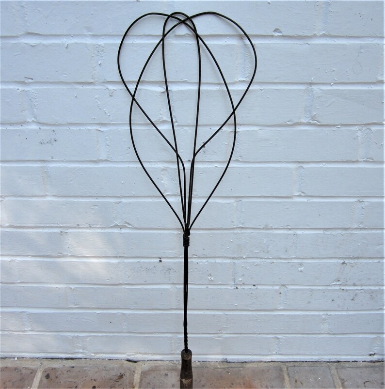 Antique Vintage Rug Beater With Wooden Handle Heart Shaped Rug Etsy