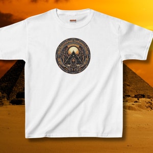 Vintage Egyptian Occult Baby Tee - Ancient Egypt Mystical Symbol Shirt