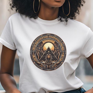Vintage Egyptian Occult T-shirt - Ancient Egypt Mystical Symbol Shirt