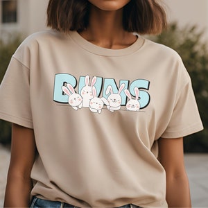 Bunnies T-Shirt Cute Bunny Cartoon Shirt for Bunny Owner Pet Rabbit Gift for Animal Lover Shirt for Bunny Lover Gift for Her Bunny Shirt