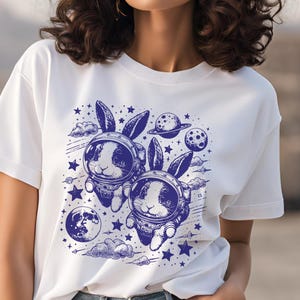 Cute Bunny Outer Space Galaxy Rabbit T-Shirt Cute Bunny Outer Space Galaxy Rabbit T-Shirt