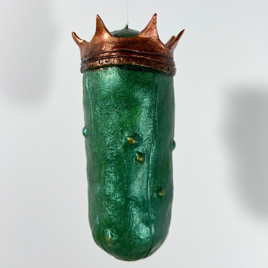 Royal Pickle ornament a Smirkin Gherkin dill cucumber Etsy