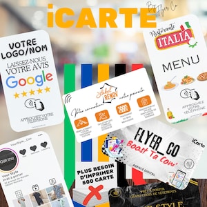 Contactloze kaart + QRCode | Visitekaartje | Verbonden kaart | 100% aanpasbaar | Digitale kaart | NFC-kaart