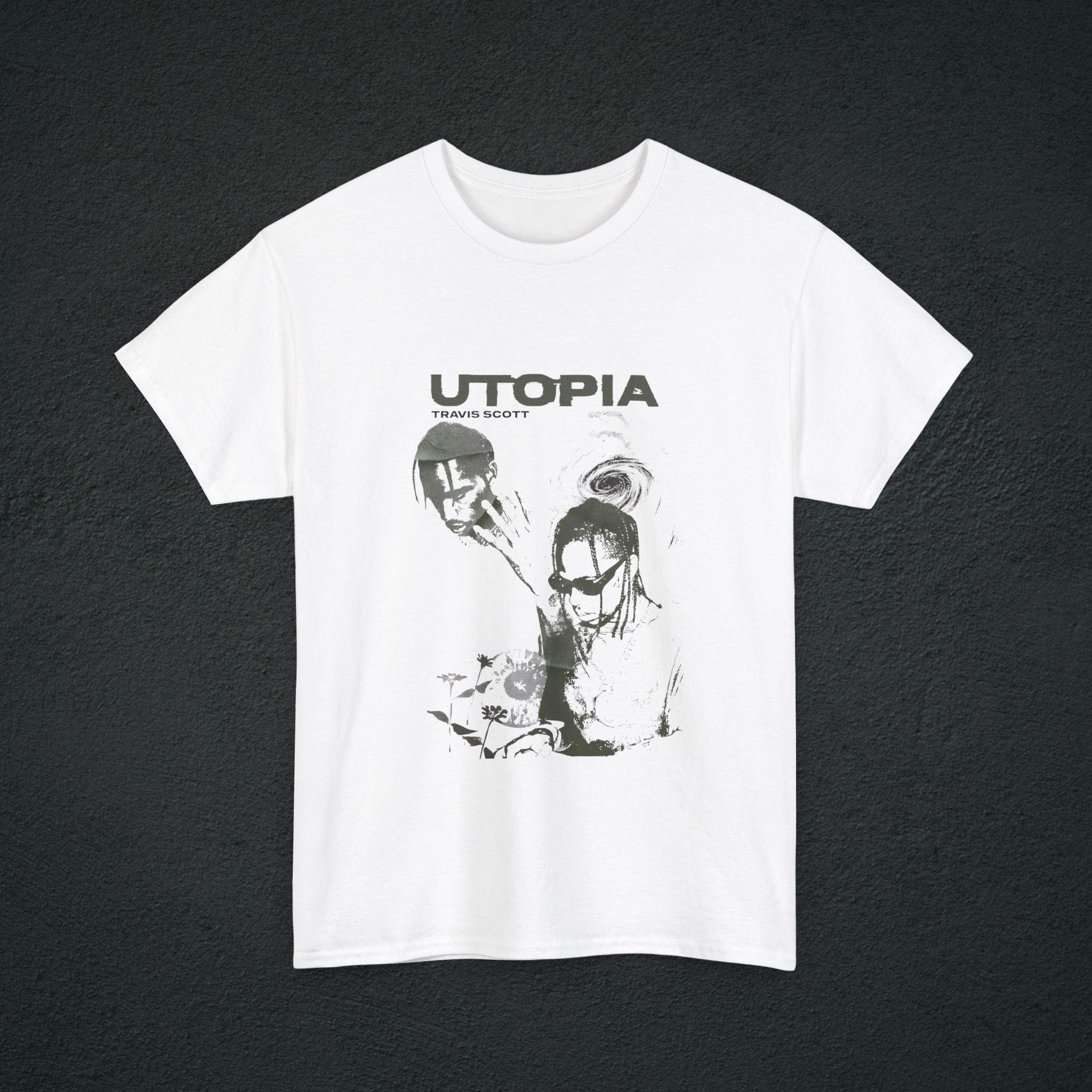 Travis Scott Utopia Tshirt Utopia Merch Travis Scott Concert Wear Rap Music Tee Utopia Shirt Etsy