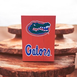 Florida Gators Reclaimed Wood Sign | Rustic UF Wall Art | Handmade Gators Decor | College Football Fan Gift | Man Cave Home Sign | UF Alumni